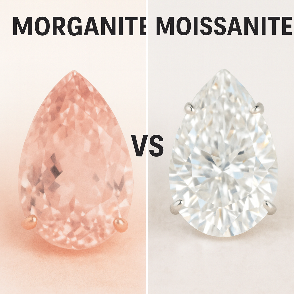 Morganite vs Moissanite