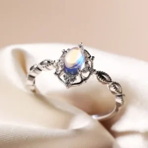 June Birthstone Rings –Moonstone