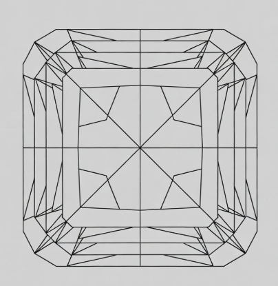 Emerald Cut Moissanite Ring