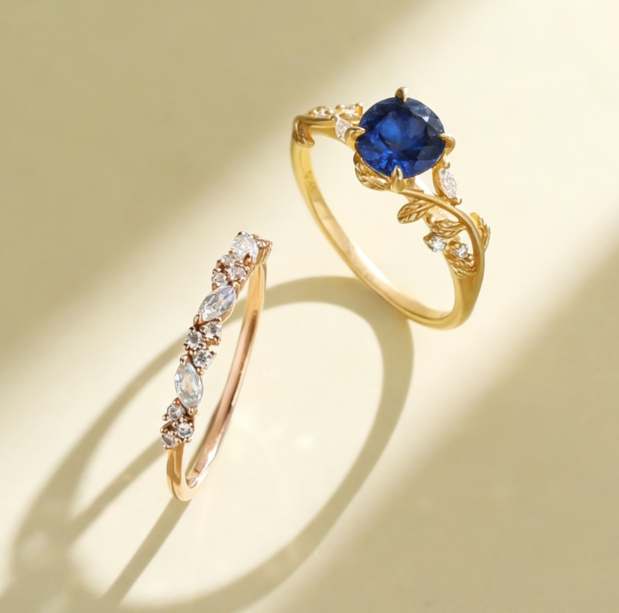 Moissanite vs Sapphire