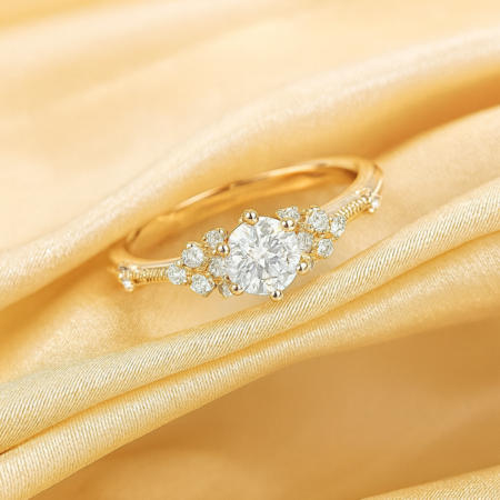 Moissanite Anniversary Rings