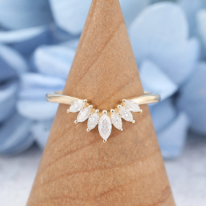 Low Profile Moissanite Engagement Rings Stackable Rings Moissanite Rings