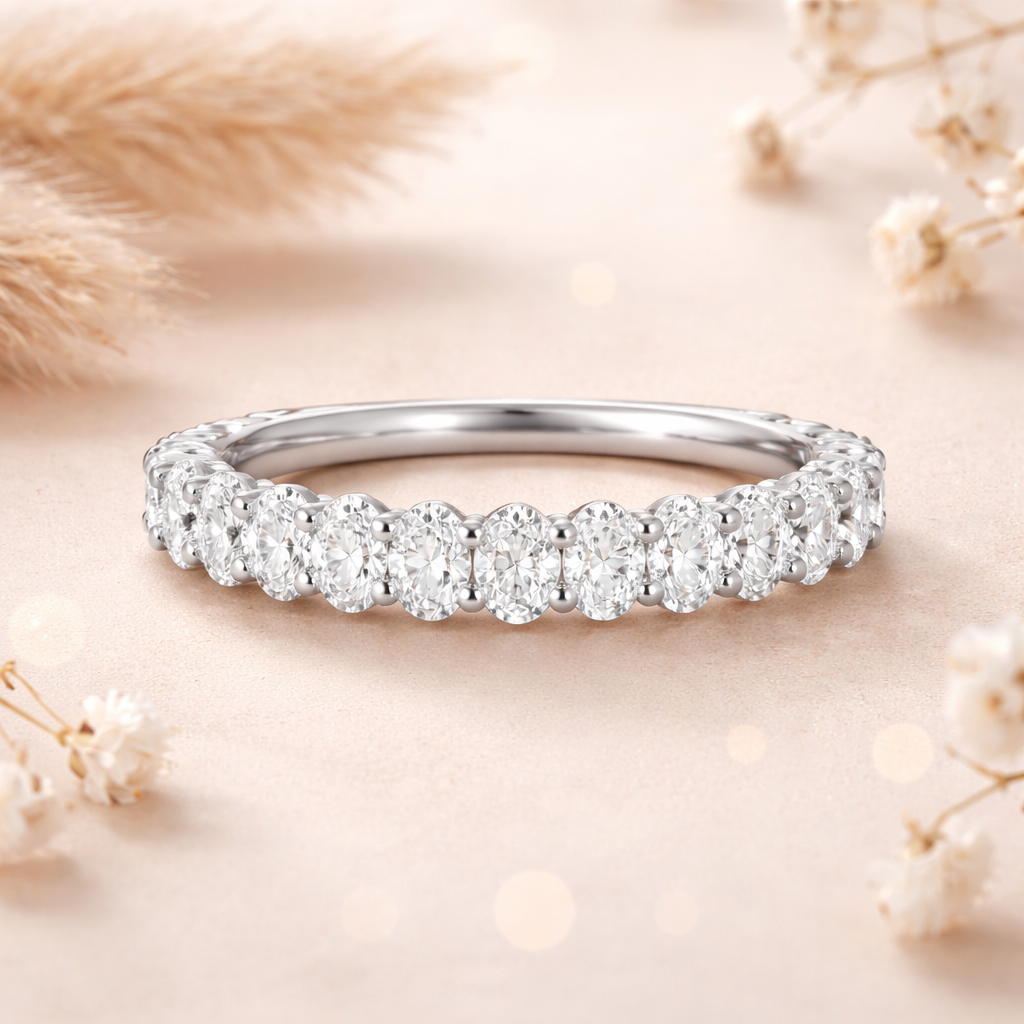 Moissanite Stacking Rings moissanite eternity ring