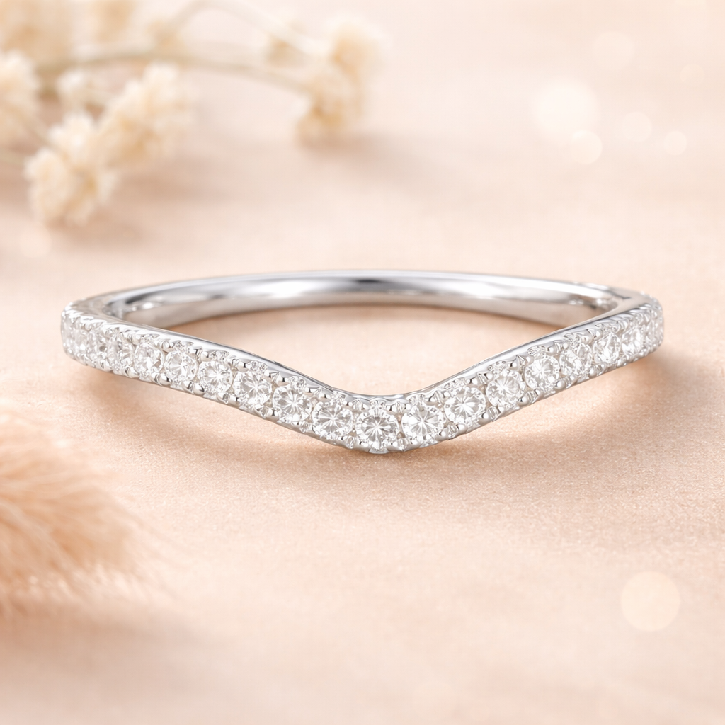 Moissanite Stacking Rings